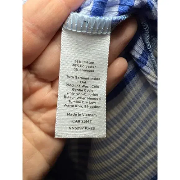 T by Talbots striped t shirt‎ womens XL stretch coastal nautical active classic - Picture 4 of 8
